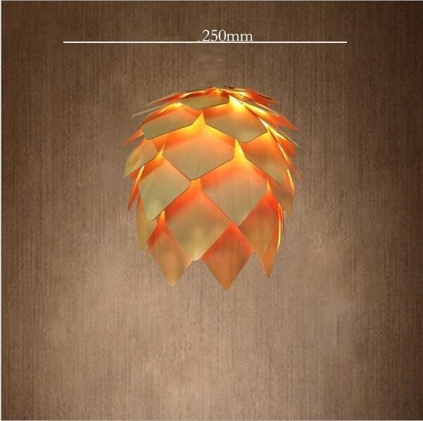 Modern Pendant Lights Pinecone Kitchen Lamp LED Loft Lighting Vintage Wood Lamp