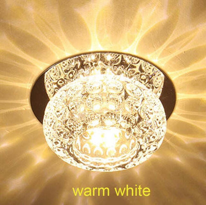 3W/5W Corridor Mirror Ceiling Lamp Aisle Veranda Lighting Down Crystal Mordern Surface Mounted LED Ceiling Lights Luces de techo