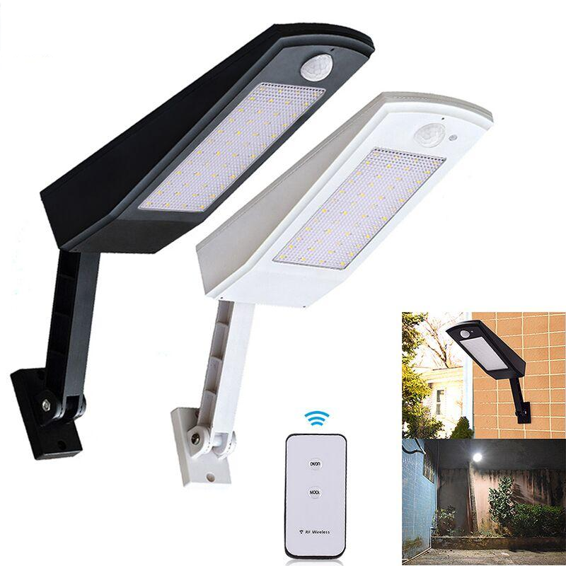 900lm Led Solar Light Outdoor Waterproof Lighting For Garden Wall 48 leds Four Modes Rotable Pole Solar Lamp Newest