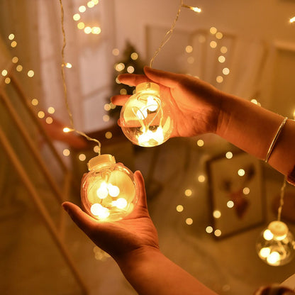 Wishing Ball Curtain String Light Battery Box Garden Lamp Starry Sky LED Camping Lights New Year Christmas Room Decoration