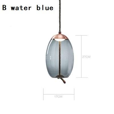 Modern Glass Scandinavian Pendant Lights Nordic Hanglamp Hemp Rope Industrial lamp For LOFT Deco Maison