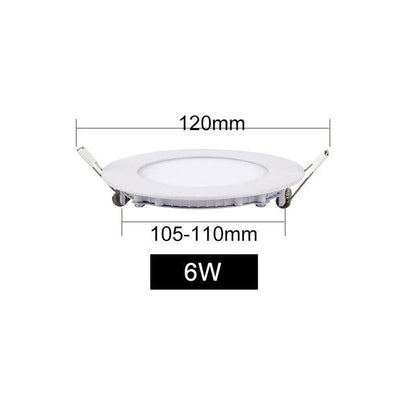 LED Panel Light 3W 4W 6W 9W 12W 15W 18W Ultra Thin Spot LED 110V Round Recessed Spot Light Lamp For Living Room