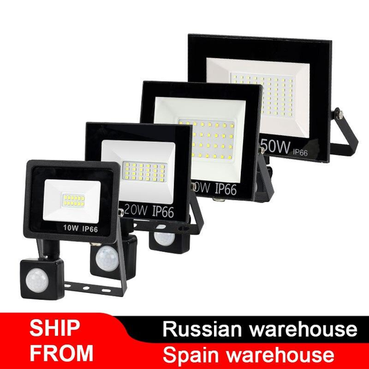 10W 20W 30W 50W 100W LED Floodlight Waterproof PIR Motion Sensor Floodlight Outdoor Wall Lamp Flood Light Spotlight