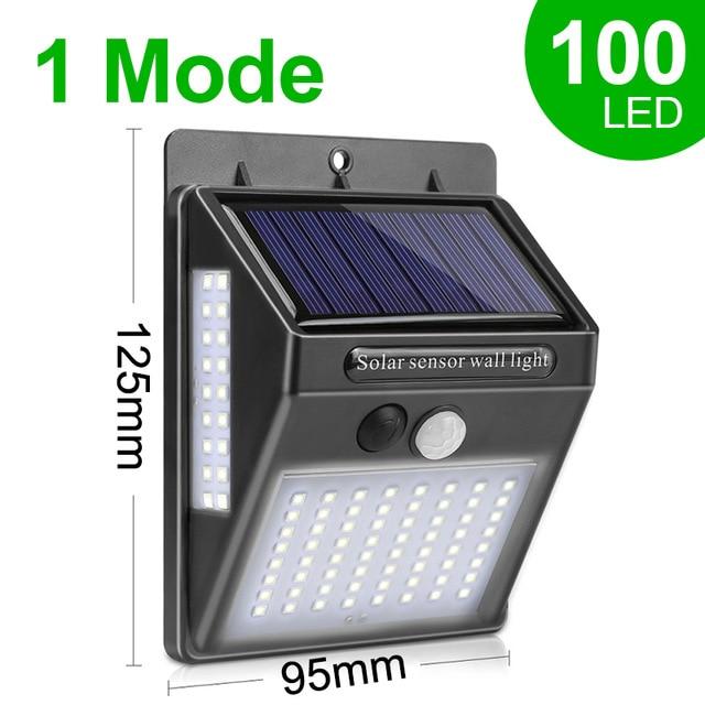 Goodland 118 LED Solar Light Outdoor Solar Lamp Powered Sunlight PIR Motion Sensor Waterproof Street Lamp for Garden Decoration