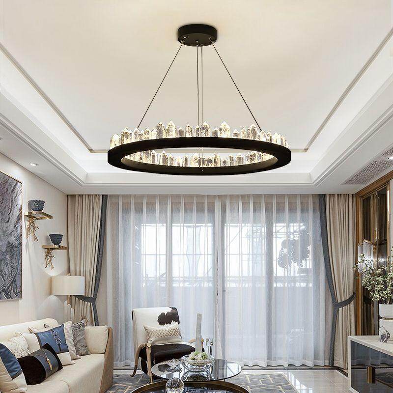 Modern Chandelier Lustre LED Living Room Crystal Lamp Hotel Villa Exhibition Hall Art Decoration LED Crystal Chandeliers Pendant