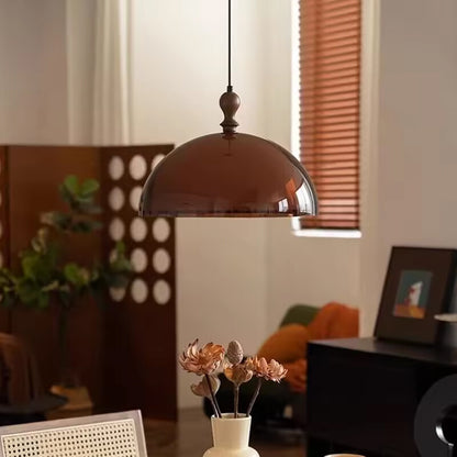 Vintage Pendant Lamp Double layer acrylic lampshade pendant light Dining Room Bar Bedroom bar counter orange mooding lamp