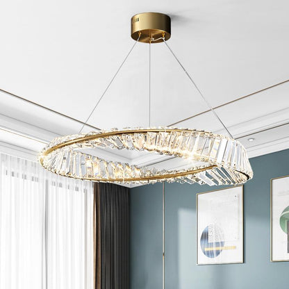 Creative Chandelier Simple American Crystal Living Room Lamp