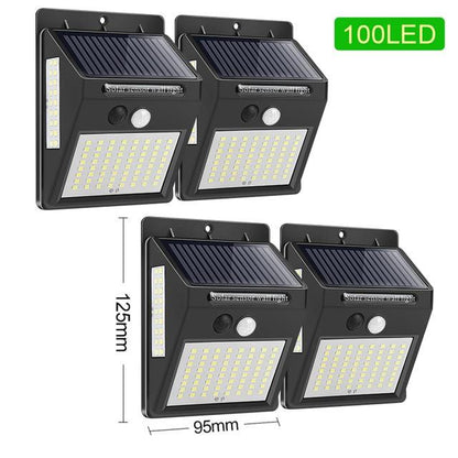 144 LED Solar Light Outdoor Solar Lamp PIR Motion Sensor Waterproof Solar Focus Sunlight For Garden Decoration Street Lantern