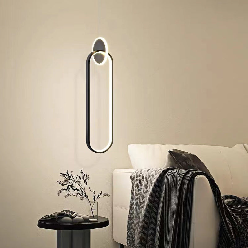 Modern Creative LED Pendant Lamps Wall Hanging Chandelier Bedroom Bedside Lamp Dining Room Decor