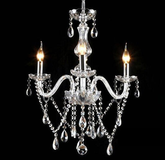 Bedroom Living Room Lamp Hotel European-style Crystal Lamp Restaurant Chandelier Creative Lamps