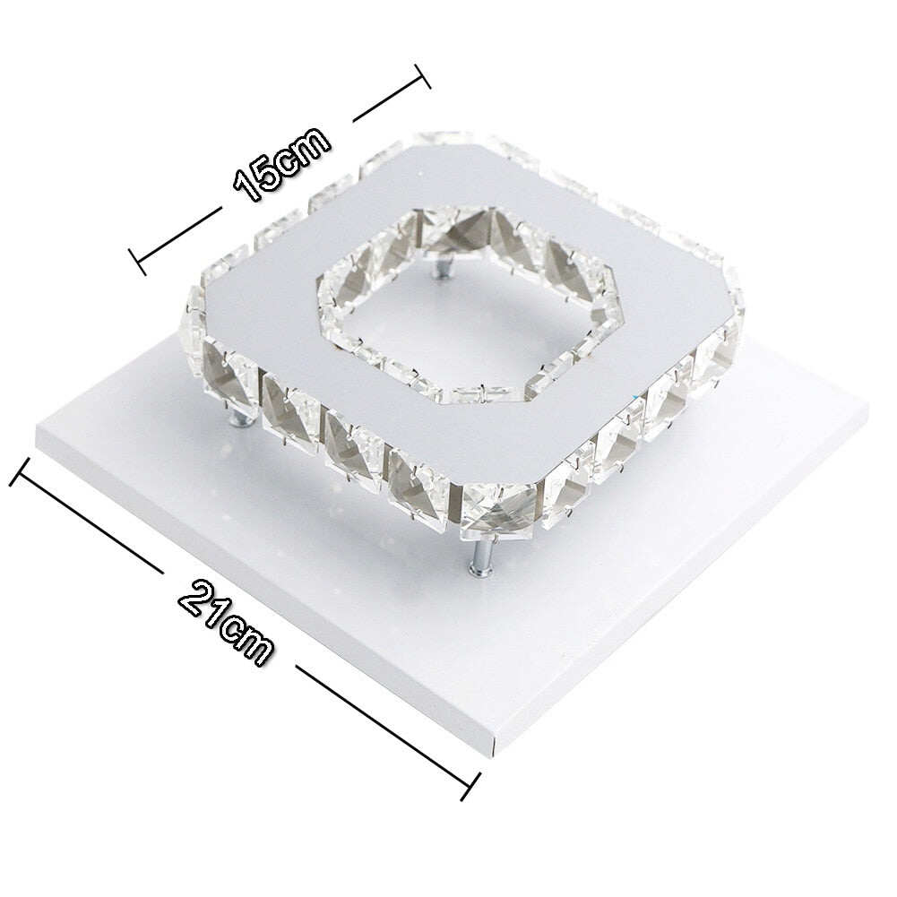 12W Ceiling Lamp Crystal  LED Bulb Base High Light Transmittance Cool White/Warm White Modern Pendant Lamp