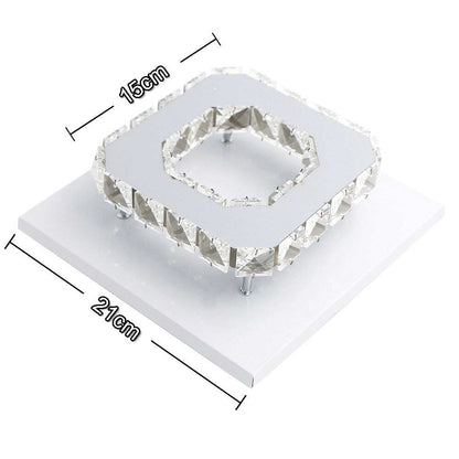 12W Ceiling Lamp Crystal  LED Bulb Base High Light Transmittance Cool White/Warm White Modern Pendant Lamp