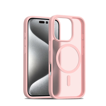 Translucent Matte Phone Case For iPhone 17 Pro Max Air 16E 15 Plus 16 Pro For Magsafe Wireless Charging Protector Cover