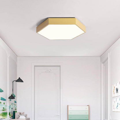 Ultrathin LED modern ceiling light hexagon Iron Acrylic indoor lamp kitchen bed room porch decoration light fixture