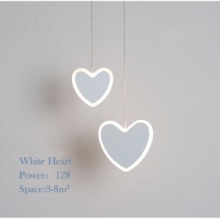 creative cute heart-shaped LED pendant lights net red shop/aisle/bedside children's lamp restaurant bar 2 head pendant lamp