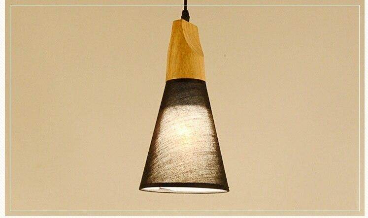 Modern Lights Pendant , Natural Wooden Pendant Lamp Lighting Fixture For Cafe Bar Living Room Kitchen Island Lamp