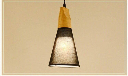 Modern Lights Pendant , Natural Wooden Pendant Lamp Lighting Fixture For Cafe Bar Living Room Kitchen Island Lamp