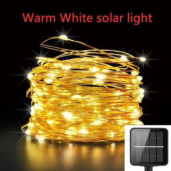 Dimmable 11m/21m/31m/51m  LED Outdoor Solar String Lights Fairy Holiday Christmas Party Garland Solar Garden Waterproof Lights