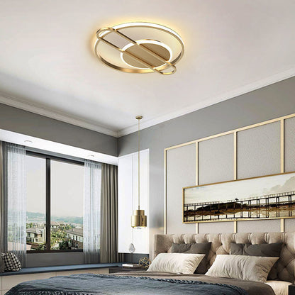 Simple modern led ceiling lamp room lamp Nordic lamp master bedroom lamp violin light luxury wind warm new home lamp