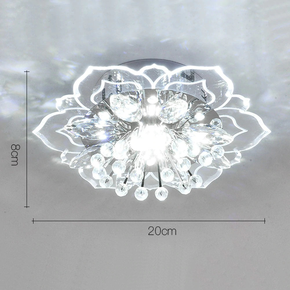 Spotlight led ceiling lamp embedded crystal downlight corridor lamp modern minimalist creative porch lamps