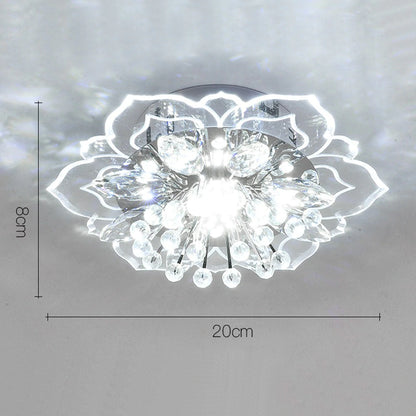 Spotlight led ceiling lamp embedded crystal downlight corridor lamp modern minimalist creative porch lamps