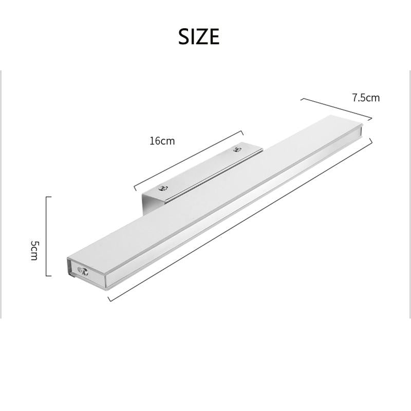 LED Mirror Light 42-52cm PIR Motion Sensor Waterproof Modern Cosmetic Acrylic Wall Lamp For Bathroom Light sconce lamp ZJQ0005