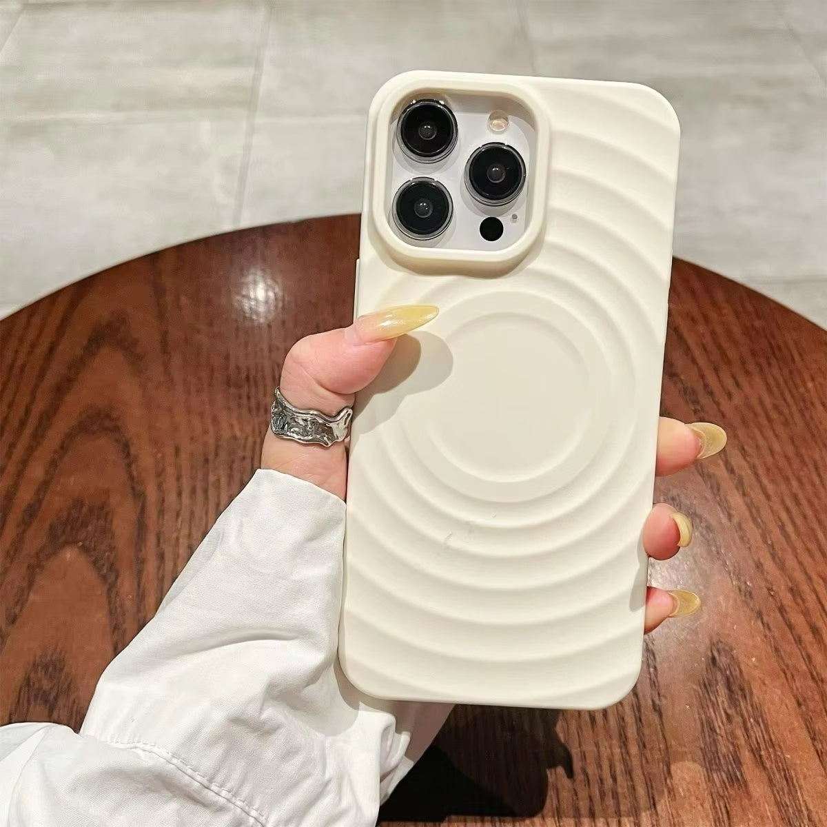 Simple Macaron Color Case Compatible for IPhone 17 16 11 15 14 12 13 Pro Max XR 15 16 Plus XS X Max Wave Attraction Case