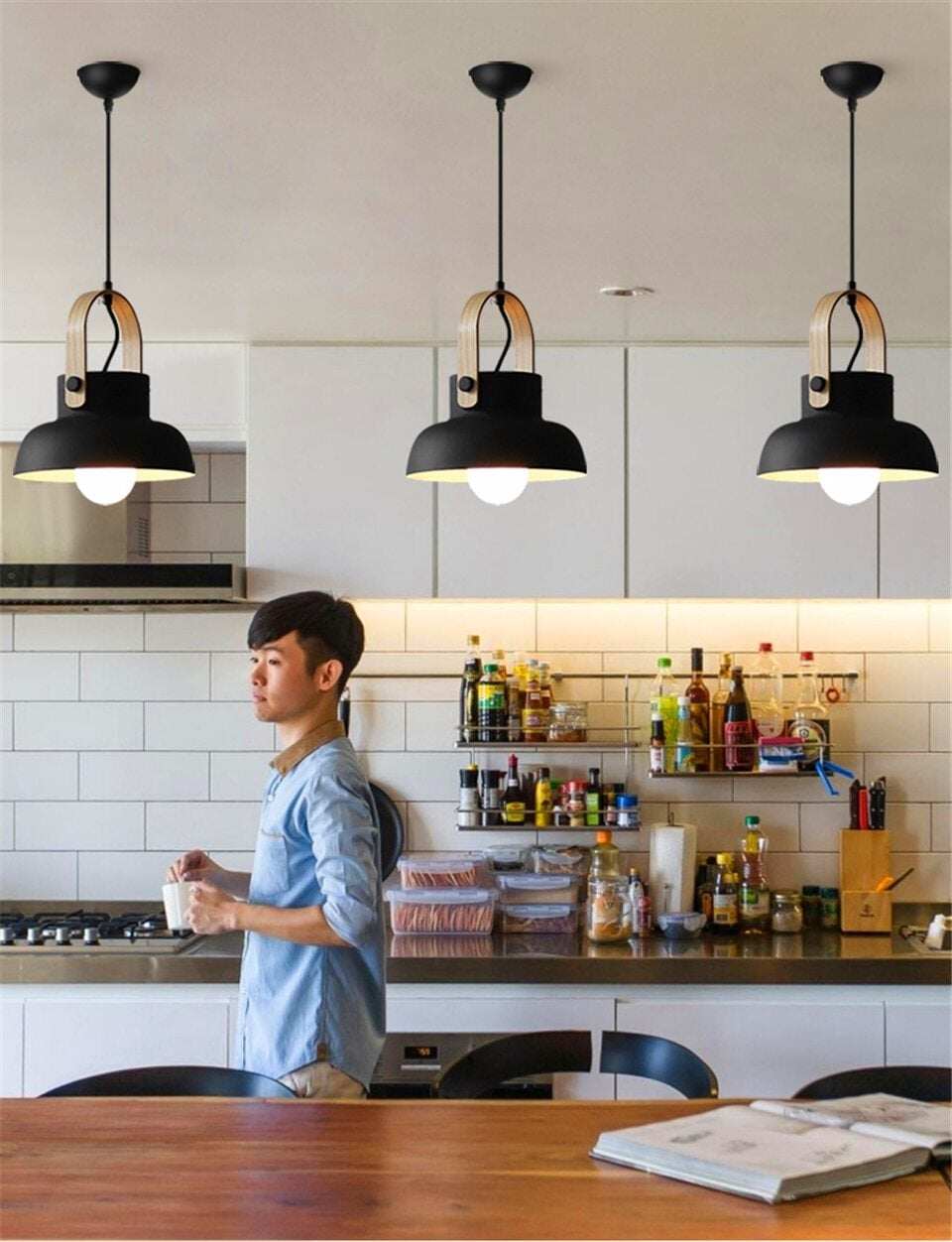 Nordic Loft LED Iron Pendant Lights Restaurant Room Bedroom pendant Lamp Home Indoor Kitchen Fixtures Lighting Luminaire