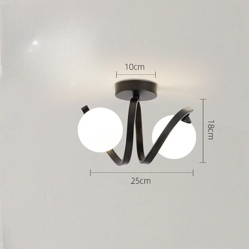 Modern Glass Ceiling Lights Indoor Lighting  Balcony Entryway Cloakroom Fixtures