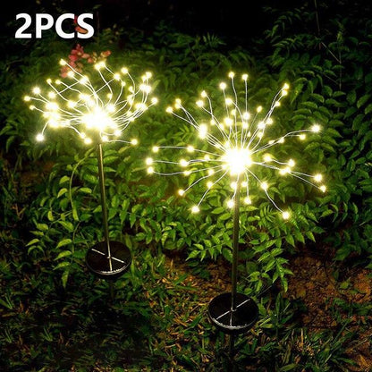 Garden Solar Lights Firework Christmas Landscape Path Lawn Lamp Outdoor Waterproof Garden Decoration Light Patio Yard Led Lamps