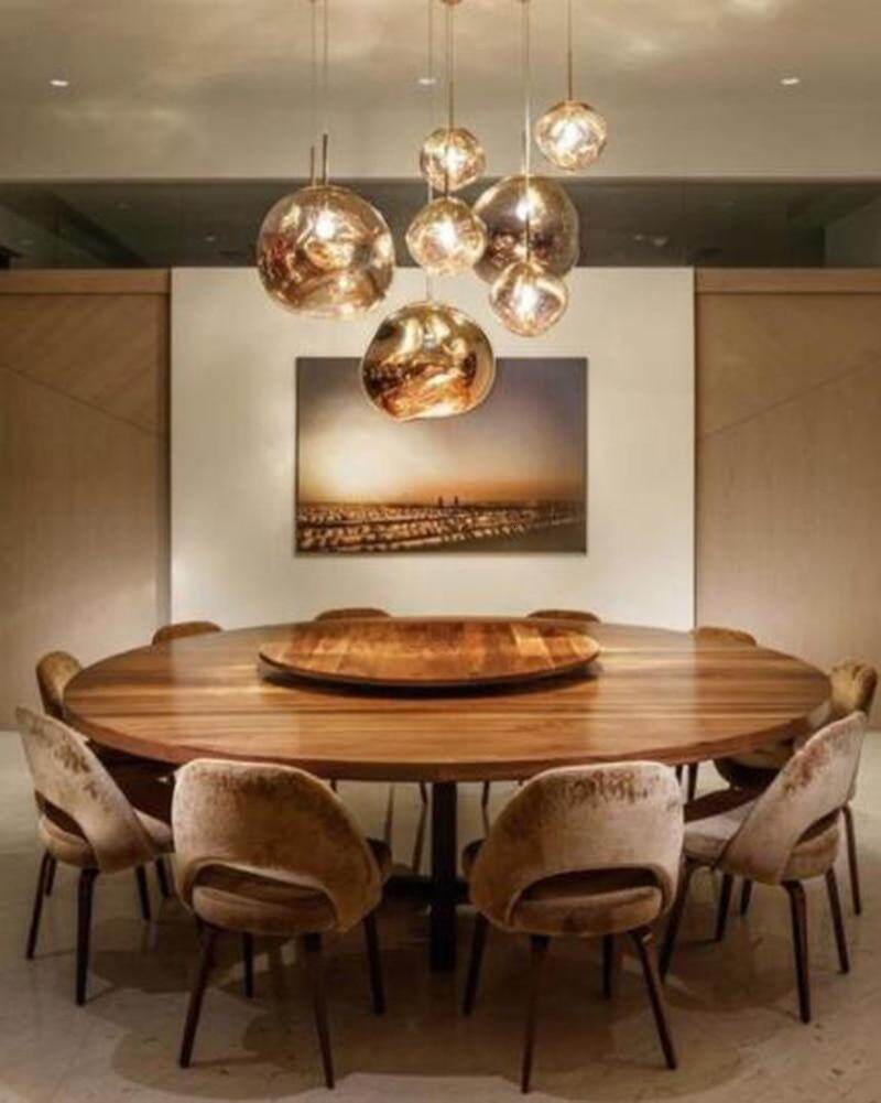 Modern Novelty Art Deco Glass Pendant Light LED E27 With 3 Colors For Living Room Bedroom Restaurant Kitchen Cafe Hotel Office