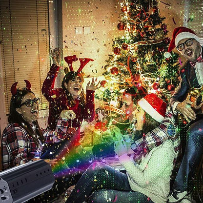 CHINLY Party Light RGB DJ Disco Laser Sound Activated LED Projector Christmas Halloween Decoration Wedding Gift Birthday Karaoke KTV Bars