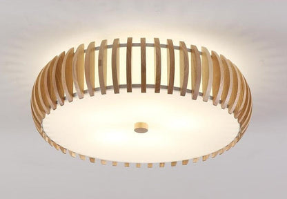 Nordic Simple Bedroom Warm Romantic Study Restaurant Solid Wood Ceiling Lamp