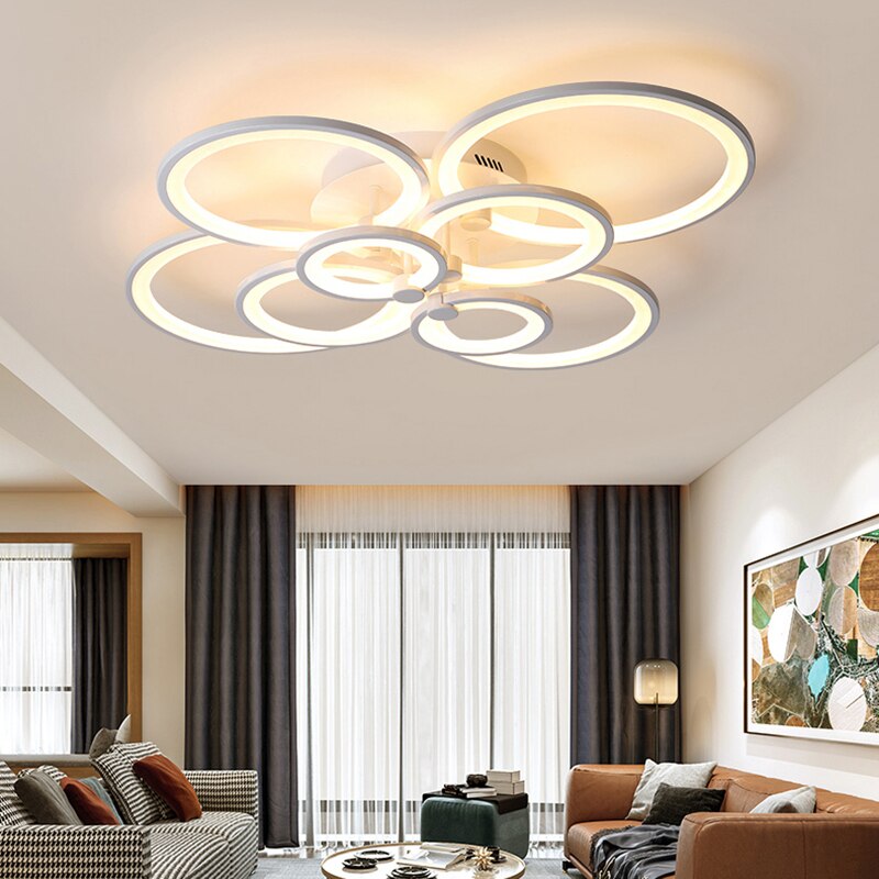 Gleam RC Modern Led Ceiling Lights For Living Room Bedroom Study Room Ceiling Lamp Plafondlamp White Color
