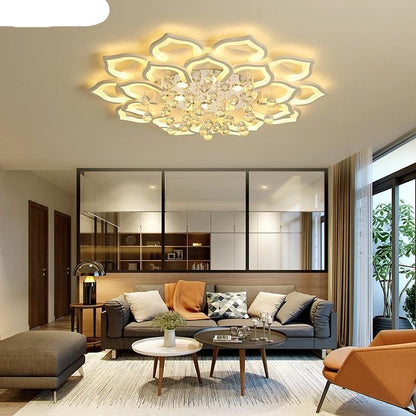 Led Ceiling Lights Living Room For 15-25Square Meters Bedroom With Crystal Remote Control Lamparas Detecho Moderna Home Fixtures