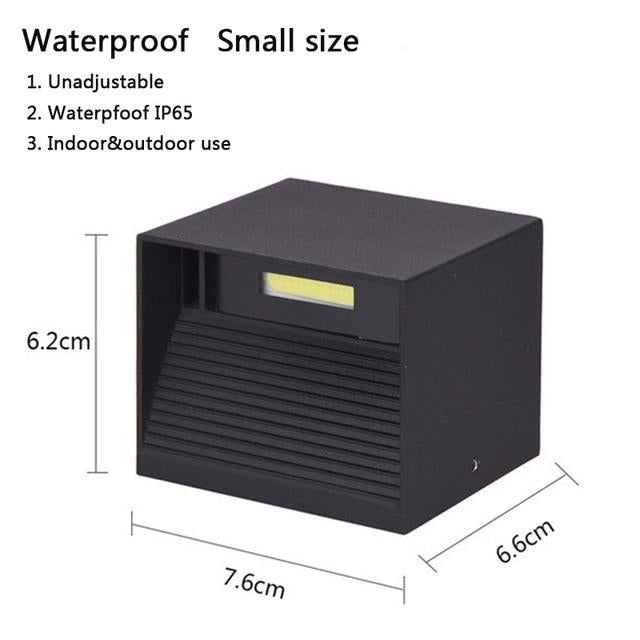 IP65 LED waterproof wall lamps 12W indoor and outdoor adjustable wall light courtyard porch corridor bedroom wall sconce