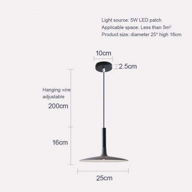 LED Saucer Pendant Lights Hanging Lamp Cement Hanglamp Nordic Retro Living Room Light Fixtures Decorative Lighting