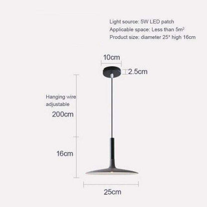 LED Saucer Pendant Lights Hanging Lamp Cement Hanglamp Nordic Retro Living Room Light Fixtures Decorative Lighting