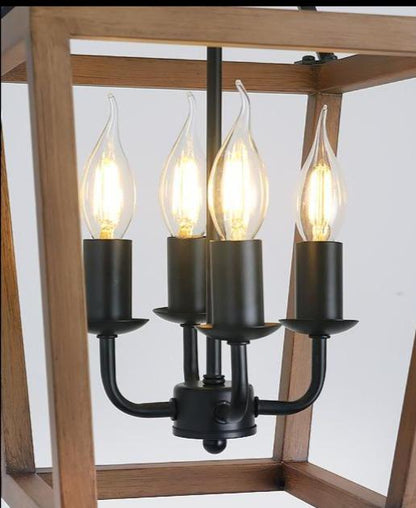 American Retro Four-headed Iron Chandelier