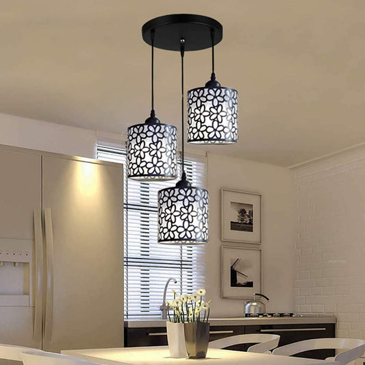 Modern Nordic Pendant Lights Fixtures iron Hollow Out Chandelier Pendant Lamp Home Decoration for Dining Room Bedroom Shop Bar