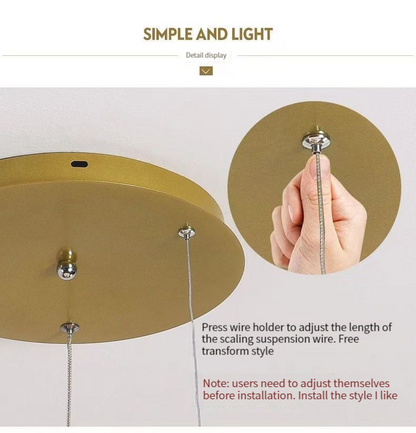 Modern Pendant Light With Remote Dimmabl Decor Living Room Chandeliers Led Simple Luminaire Dimming Kitchen Florarium Fixtures
