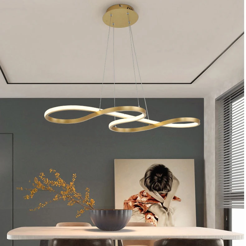 Modern New Creative LED Pendant Lights Kitchen Aluminum Silica Suspension Hanging Cord Lamp For Dinning Room Lamparas Colgantes