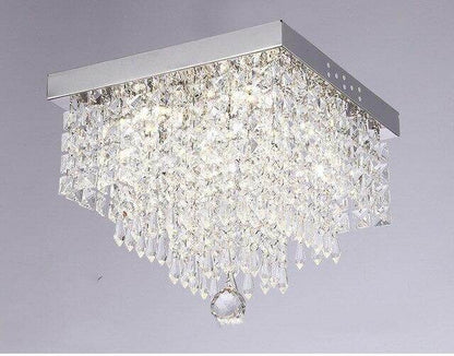 Square simple aisle living room LED ceiling crystal lamp balcony entrance corridor corridor aisle lamp creative ceiling lamp