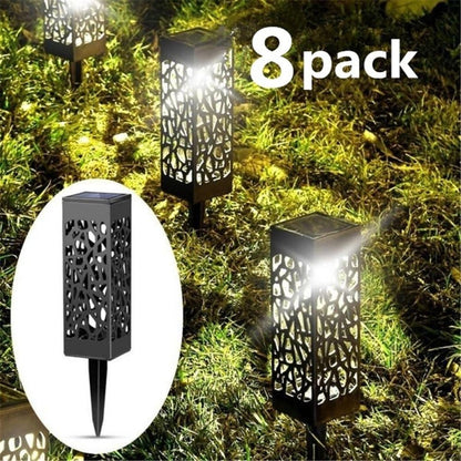 8 Pcs Solar Powered LED Garden Lights, Automatic Led for Patio, Yard and Garden