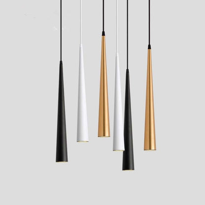 Dimmable  COB Cone LED Modern Pendant Light  Aluminum&Metal Home7w /12w Hang Lamp Dining/Living Room Bar Cafe Droplight Fixture
