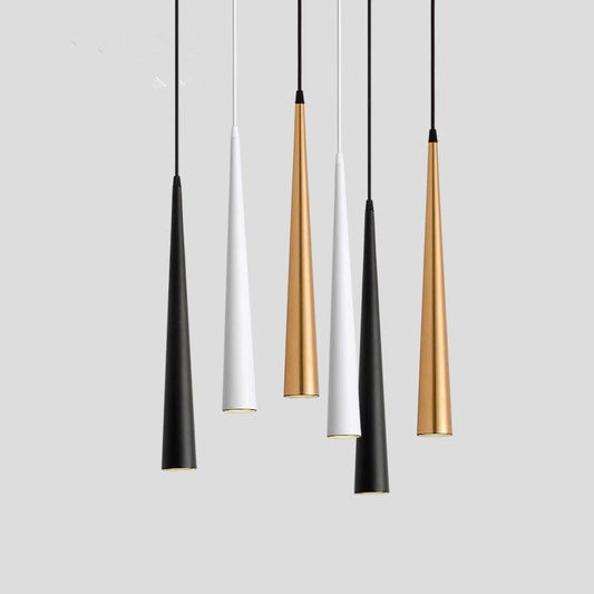 Dimmable  COB Cone LED Modern Pendant Light  Aluminum&Metal Home7w /12w Hang Lamp Dining/Living Room Bar Cafe Droplight Fixture
