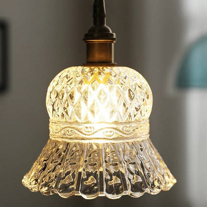 Modern Brass & Glass Pendant Light - Minimalist Ceiling Lamp for Hallway Corridor Hanging Home Lighting