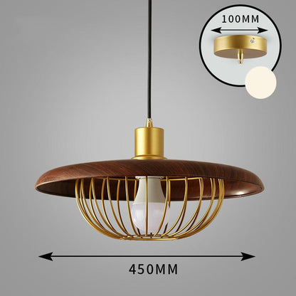 Simple Nordic Single Head Chandelier Personalized Bar Restaurant Bedroom Lamp Coffee Shop Hat Shadow Chandelier