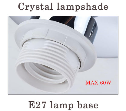 Modern Crystal Ceiling Lamp Silvery Ceiling Light E27 Max 60W Corridor Eliving Room Entry Door Bedroom Lamps Decorative Lights