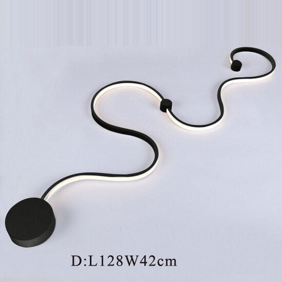 LED Postmodern Nordic Iron Aluminum Acrylic Belt LED Lamp LED Light Wall lamp Wall Light Wall Sconce For Store Bedroom Corridor